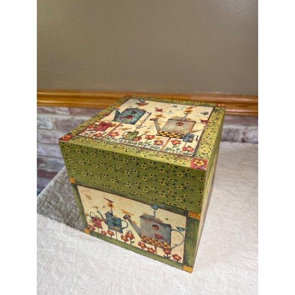 Bob’s Boxes “Birds of a Feather” Garden-Themed Wooden Storage Box With Lid - Picture 2 of 16